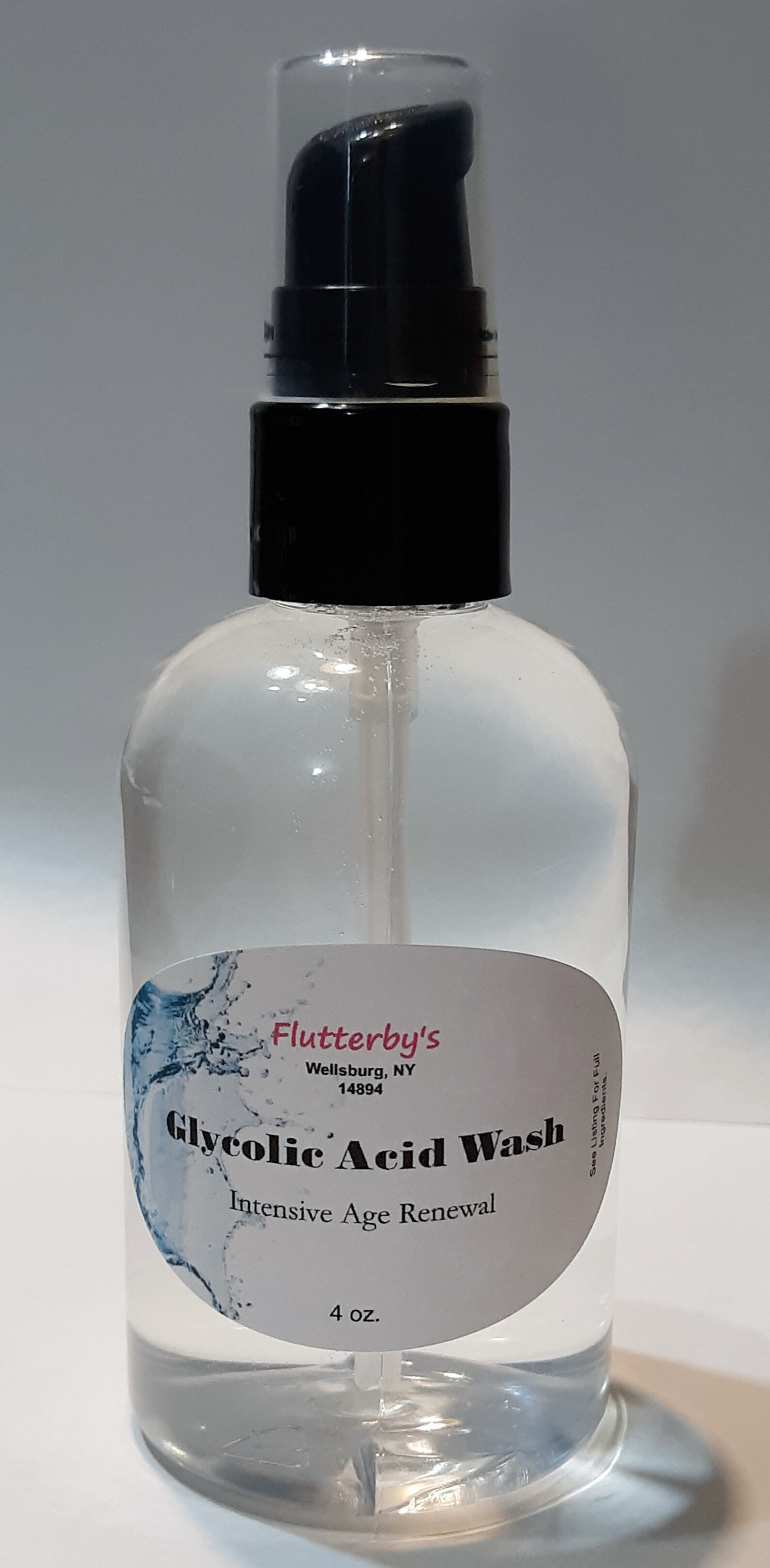Glycolic Acid Wash Face Body Aging Acne Natural Peel Cleanser Etsy