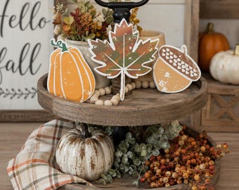 Autumn Tiered Tray Elements – Set of 3