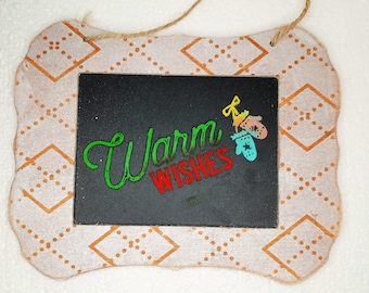 Warm Wishes Wall Hanger Mini Wood Sign