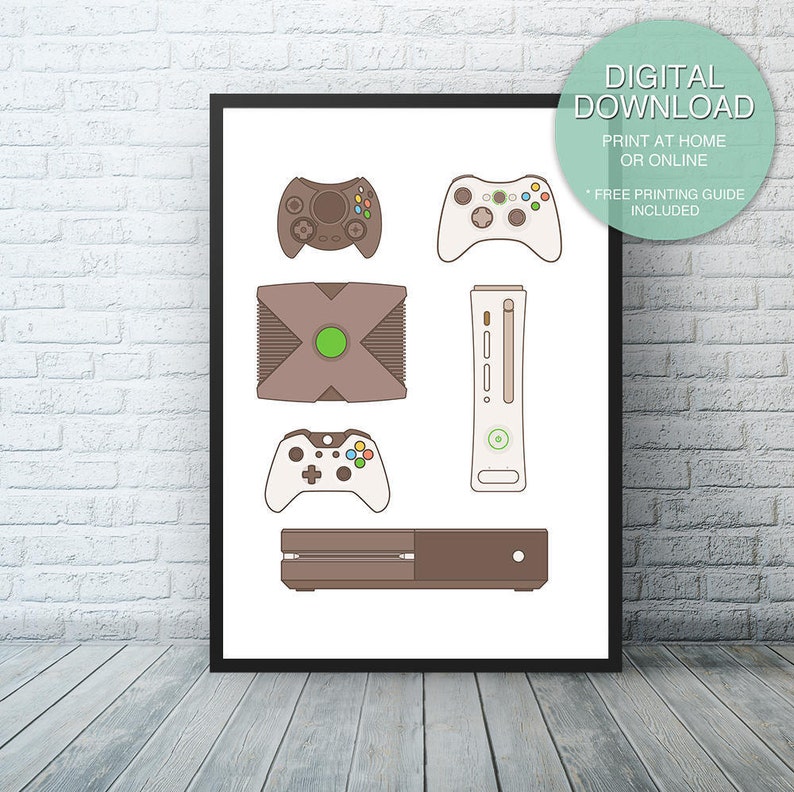 Video Game Wall Art, Video Game Decor, Game Room, Man Cave, Video Game