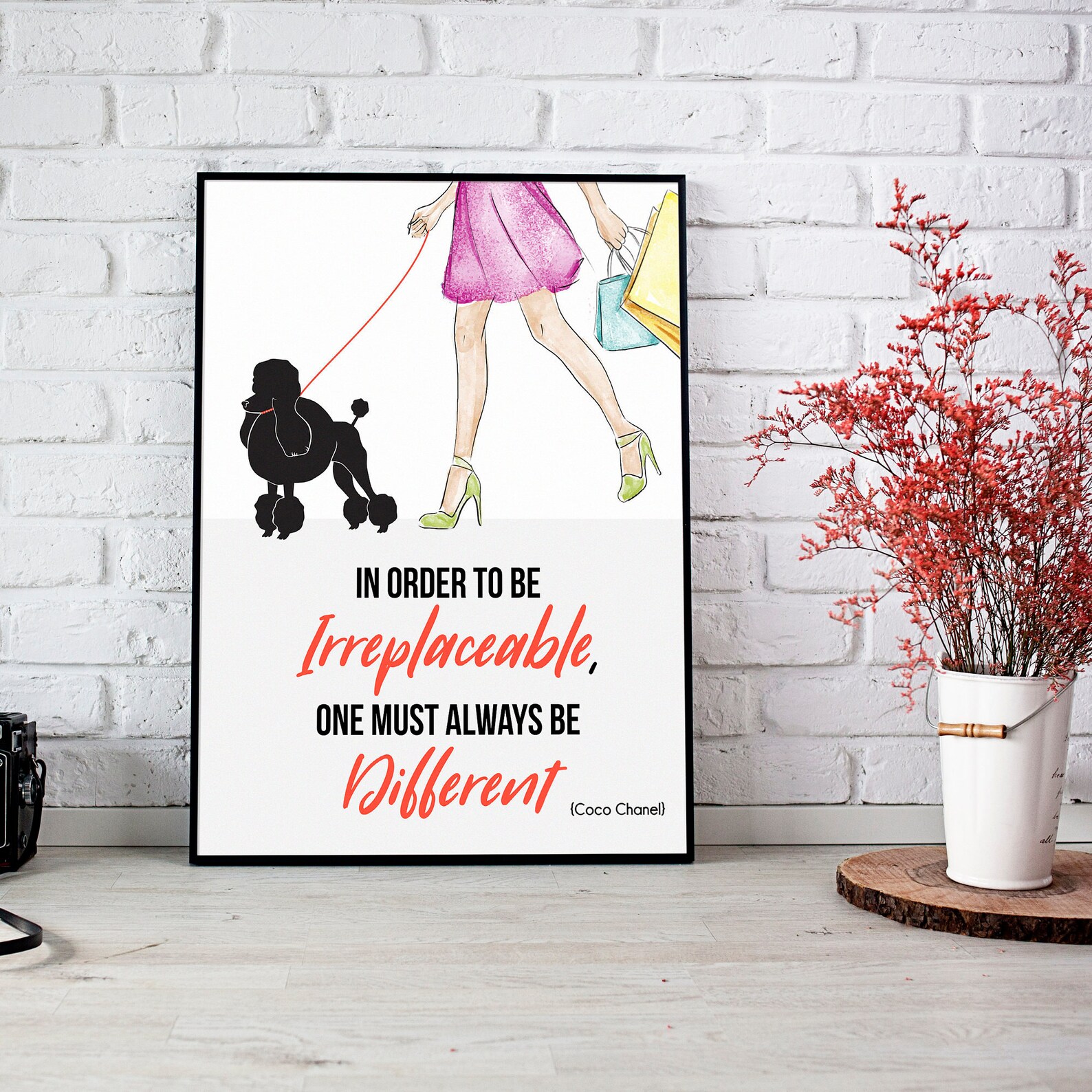 Coco Chanel Poster Printable Wall Art Unique Gift Coco - Etsy