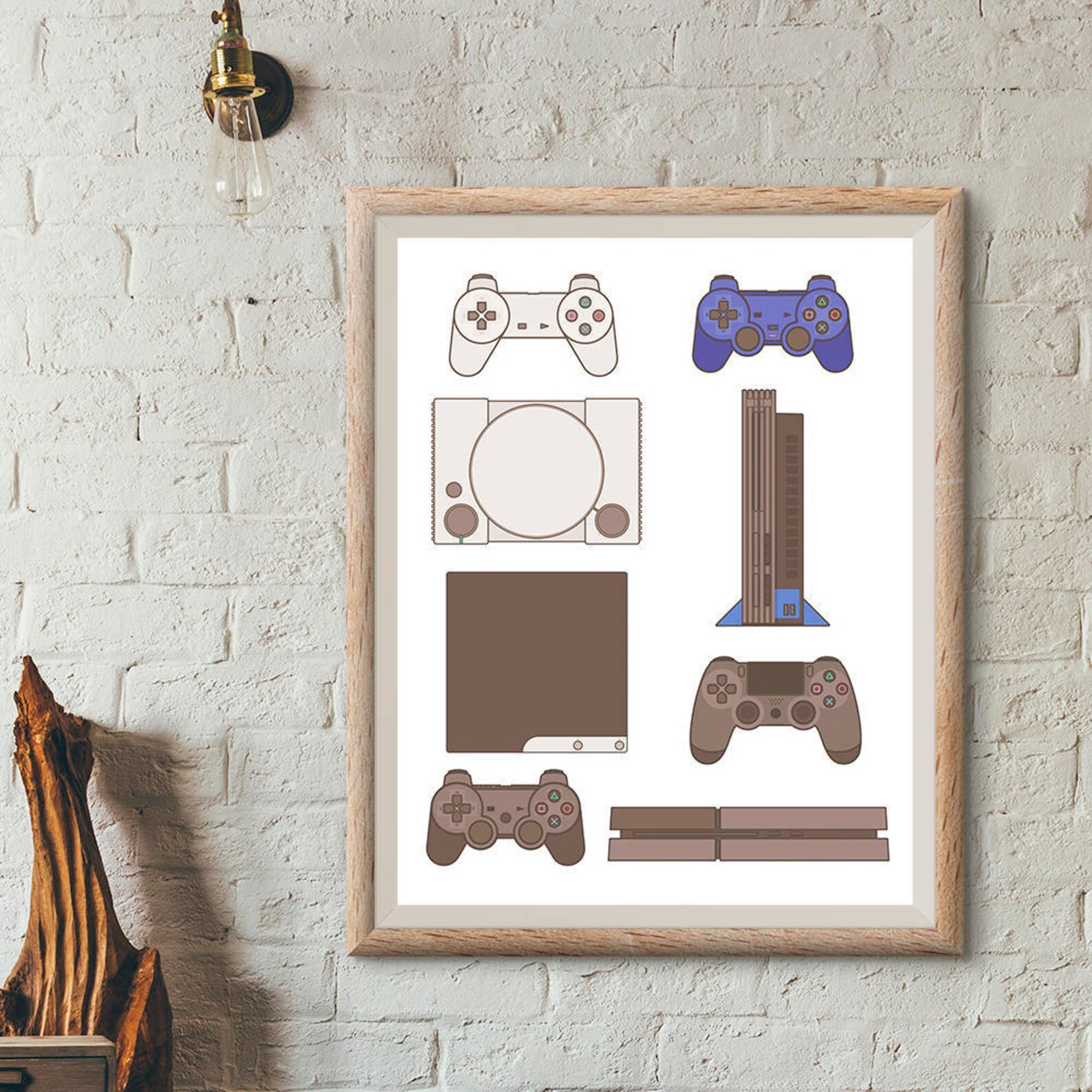 Video Game Room Wall Decor Video Game Decor Video Game Art Etsy