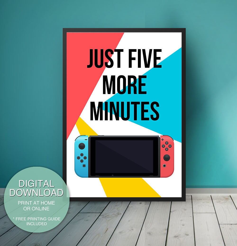 Nintendo Switch Game room decor Video Game Decor game room Etsy