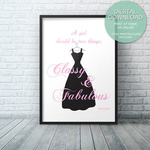 Coco Chanel Quote Printable Wall Decor - Etsy