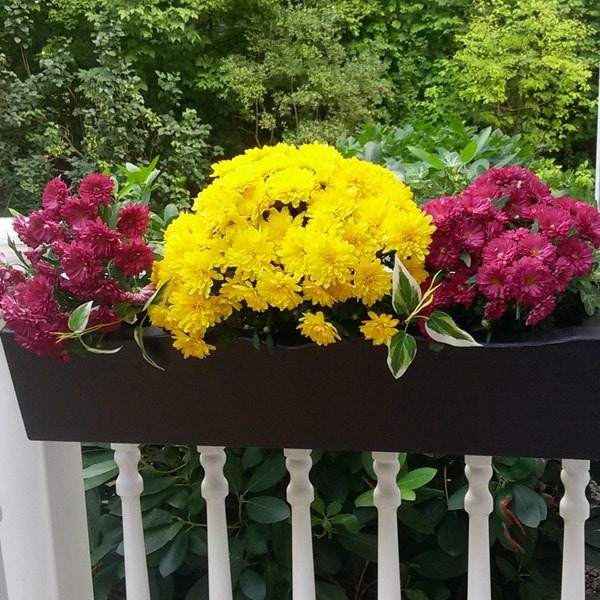 Rail Cedar Flower Box - Top mounted or Side Mounted