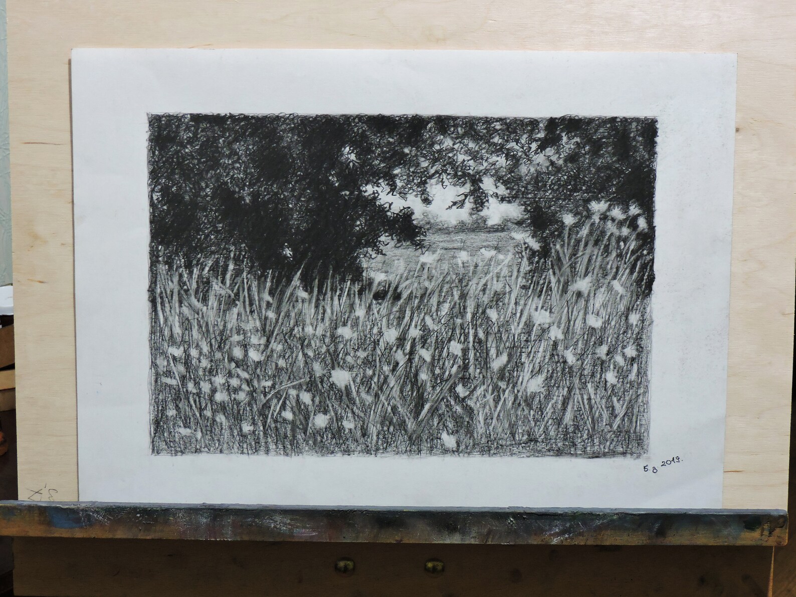 Art Pencil Landscape Drawing. Pencil Drawing Etsy