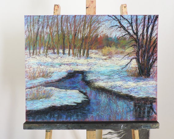 絵画 Winter in pastel 絵画 Winter in pastel Winter landscape