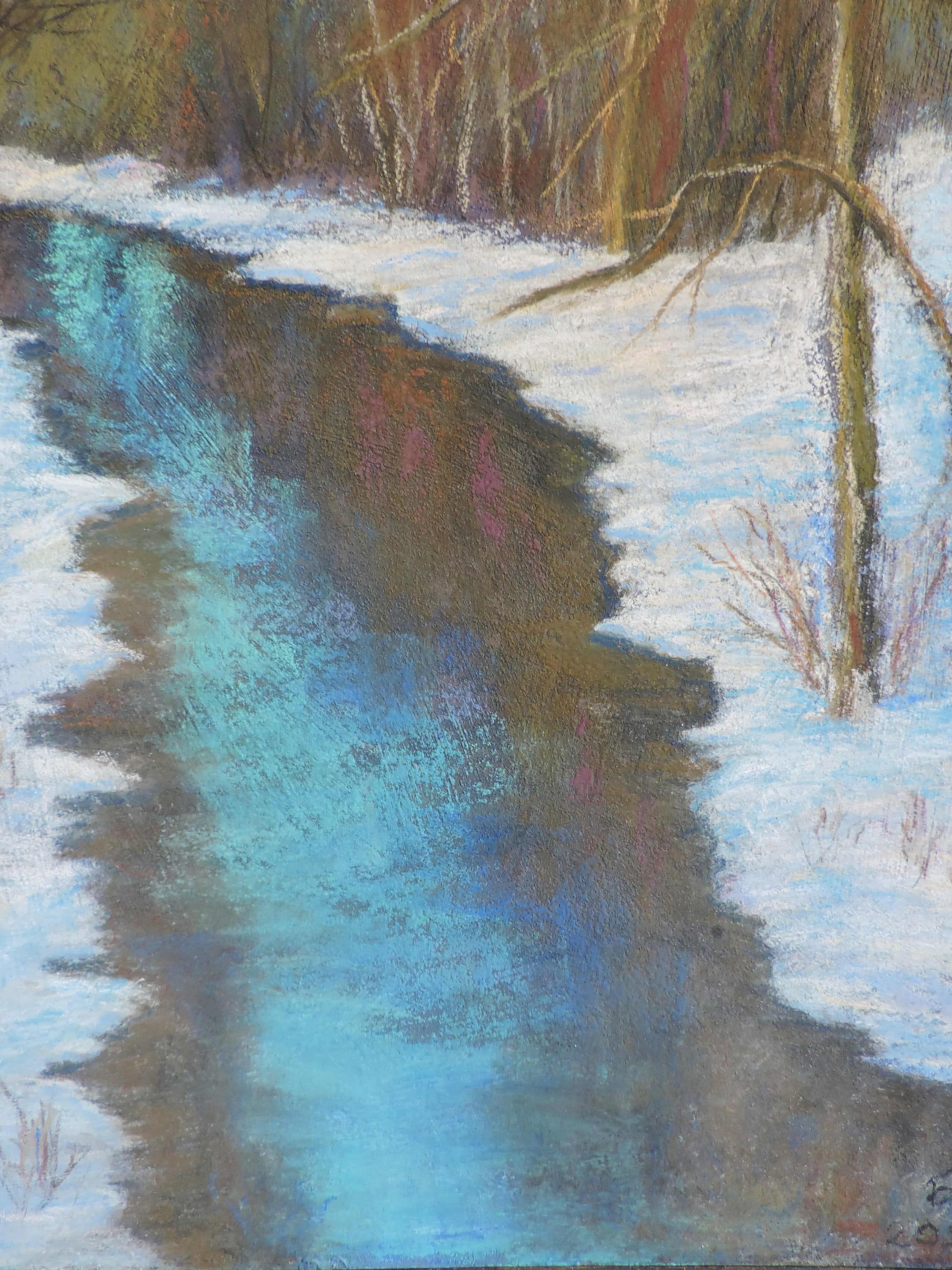 絵画 Winter  in pastel 絵画 Winter in pastel 絵画 Winter in pastel Painting a