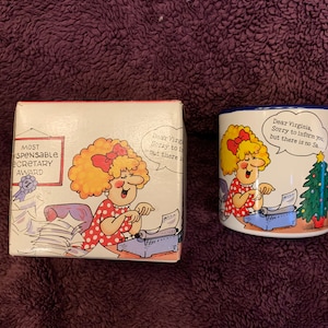 Vintage mug - indispensable secretary