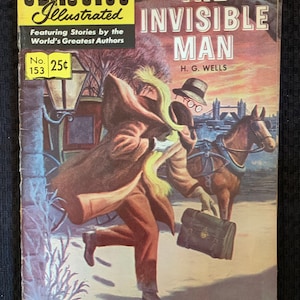 The Invisible Man (H.G. Wells)- comic book from Classics Illustrated