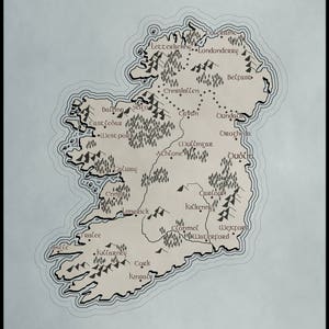 Ireland Map - Digital Download