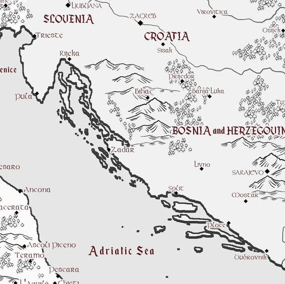 イタリア地図 - デジタルダウンロード - Etsy 日本