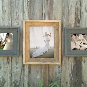 Gallery Wall (All Finishes) - Includes 16x20 & Two 11x14 Frames - The Loft Signature Quality Handmade Rustic Barn Wood Frame  (Sale!)