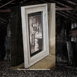 The Post & Beam Oak Whitewashed 3.5&quot;-(Antique Solid Oak) -(All Sizes) -The Loft Signature Handcrafted Vintage Barn Wood Frames