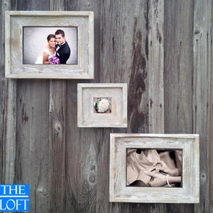 Gallery Wall (All Finishes) - Includes 2- 11x14 Frames & 1- 5x5 Frame - The Loft Signature Quality Handmade Rustic Barn Wood Frame  (Sale!)