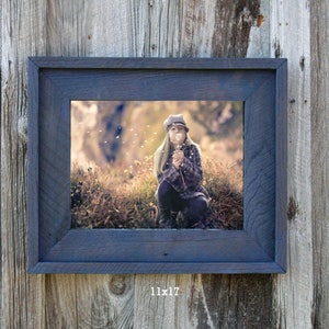 The Post & Beam Worn Navy 3.5&quot;--(All Sizes) -The Loft Signature Handcrafted Vintage Barn Wood Frames