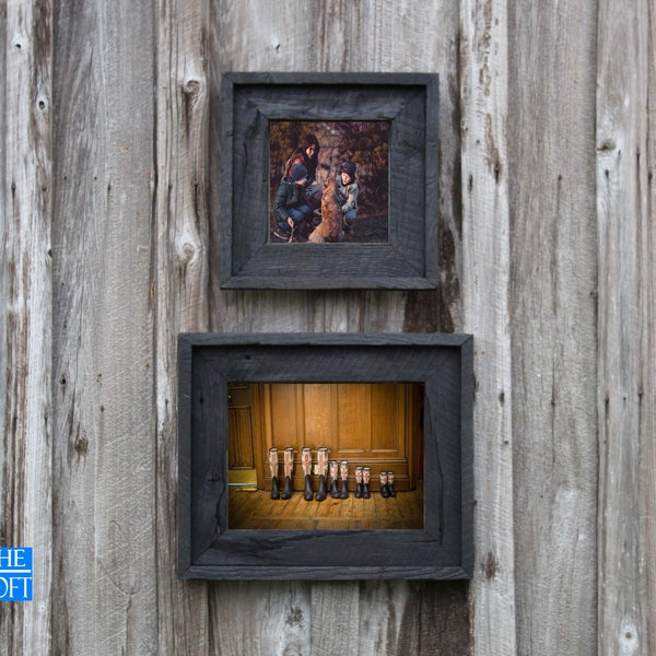 The Post & Beam Antique Black 3.5"--(All Sizes) -The Loft Signature Handcrafted Vintage Barn Wood Frames