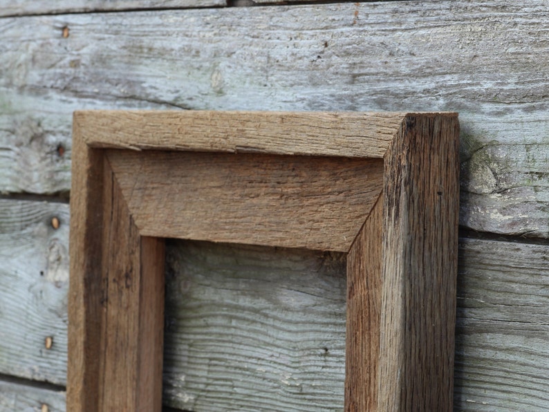 Handcrafted Reclaimed Barn Wood Frame – Rustic 11x14 Oak - Etsy