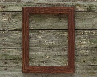Barnwood Style Picture Frame – Antique Walnut Finish