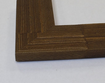 Distressed Barnwood Style Photo Frame - Light Walnut Finish