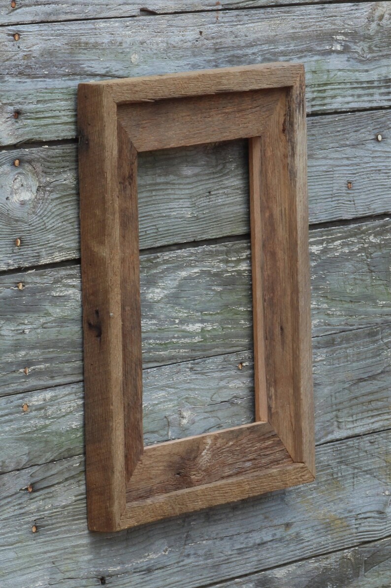 Handcrafted Reclaimed Barn Wood Frame – Rustic 11x14 Oak - Etsy