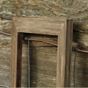 Modern Barnwood Frames - 2&quot; Facing Width - Brown & White - Distressed Natural Look - (All Sizes) -Loft Rustic Frames