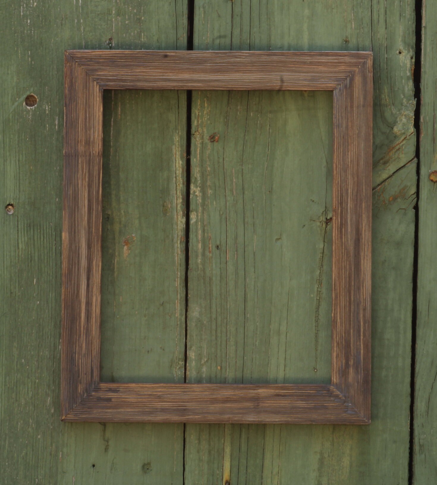Rustic Barnwood Style Picture Frame – Distressed Gray and Brown Finish ...