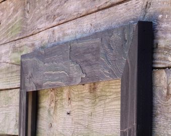 Barnwood Finish Picture Frame - Black Loft Rustic Frames