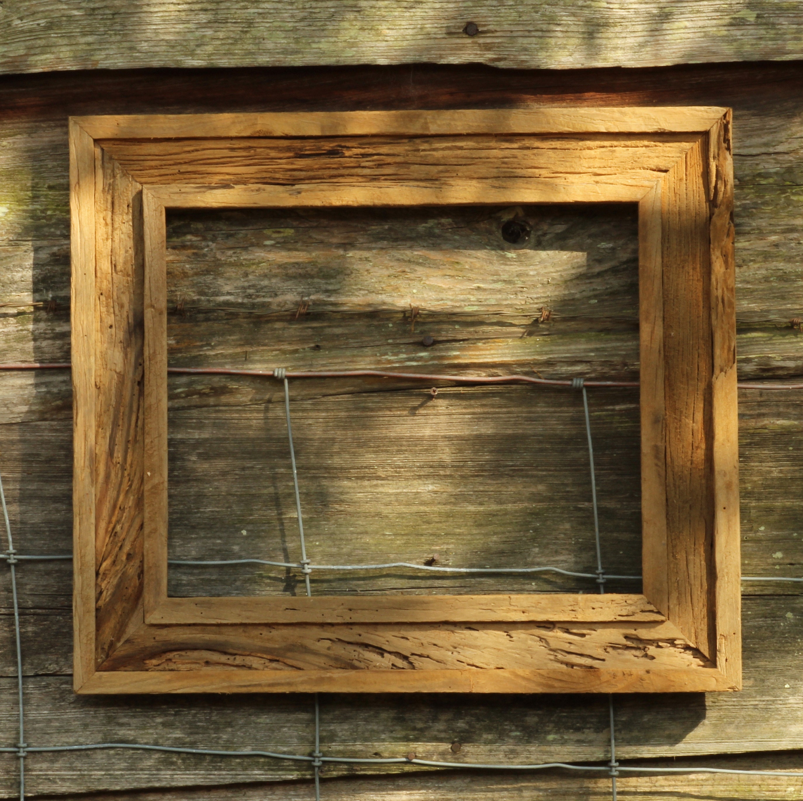 Rustic Sinker Cypress Picture Frame 20 x 30" ID Coastal Nautical