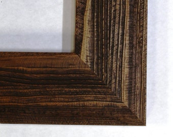 Walnut Barnwood Style Photo Frame – Distressed Wood Finish