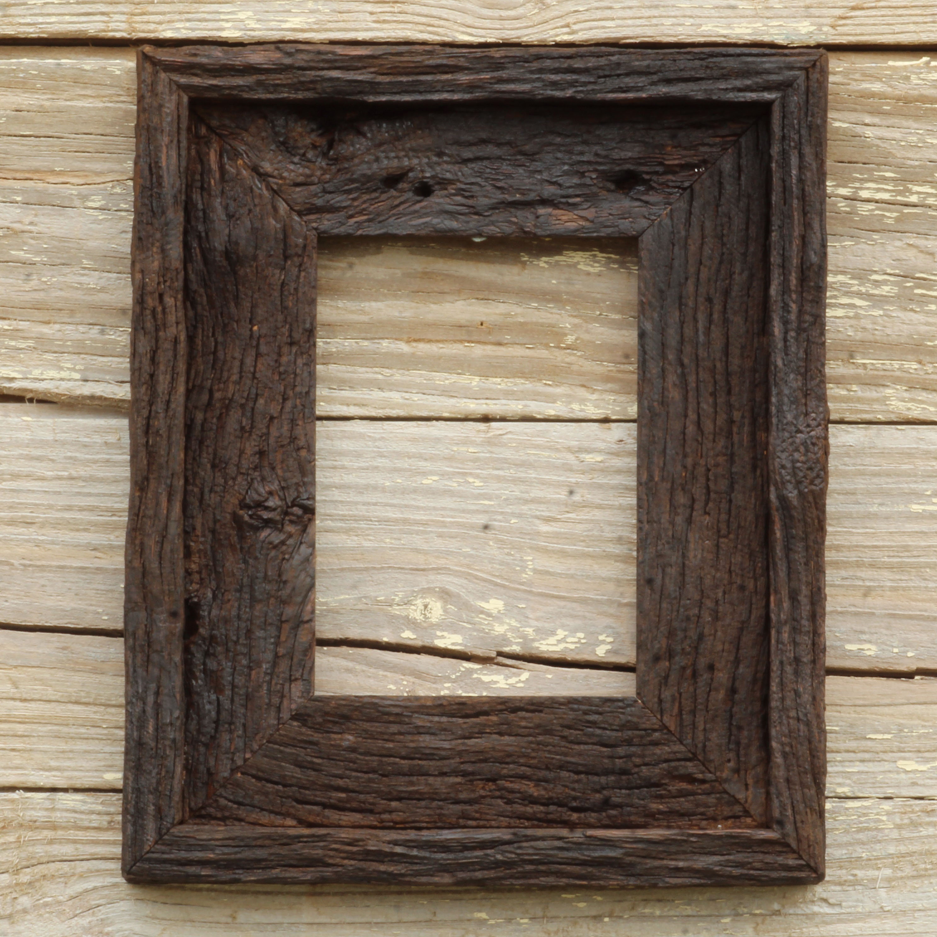Handcrafted Reclaimed Barn Wood Picture Frame – Vintage Oak Walnut ...
