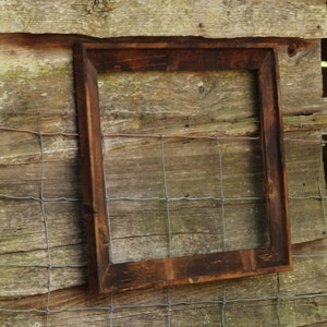 The Post & Beam Natural Charred Finish 3.5&quot; w/ Linseed Oil - (All Sizes) -The Loft Signature Handcrafted Vintage Barn Wood Frames
