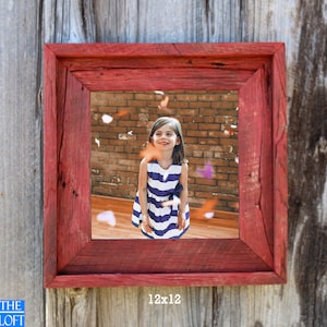 The Post & Beam Barn Wood Red 3.5&quot;--(All Sizes) -The Loft Signature Handcrafted Vintage Barn Wood Frames