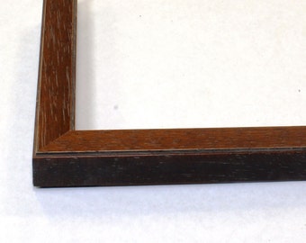Barnwood Finish Picture Frame - Antique Walnut, Distressed Natural Look