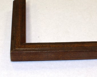 Modern Barnwood Style Picture Frame - Walnut Finish