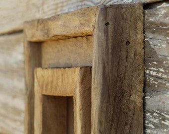 The English Natural 3.5" Rustic Cypress - Vintage Rustic Decor Reclaimed Wood Frame (All Sizes)