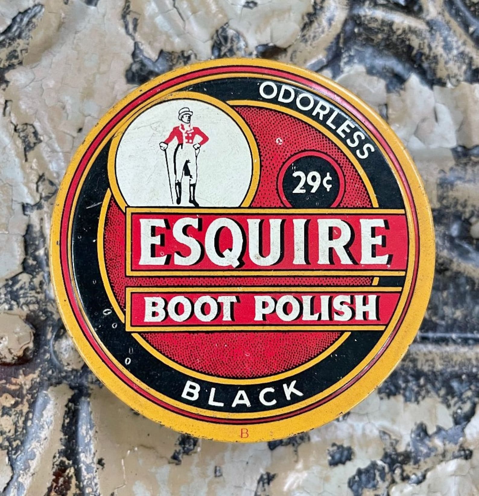 Vintage Shoe Polish Tin Vintage Shoe Shine Tins Esquire Boot Etsy
