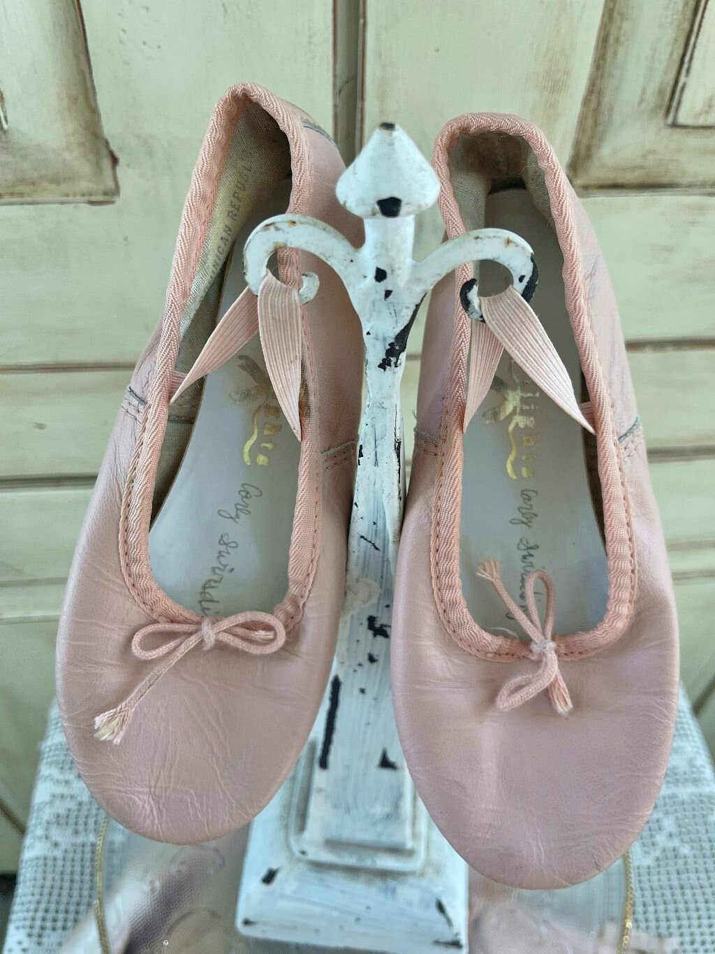 Vintage Ballet Slippers Pink Ballet Shoes Ballet Dancing Shoes Etsy