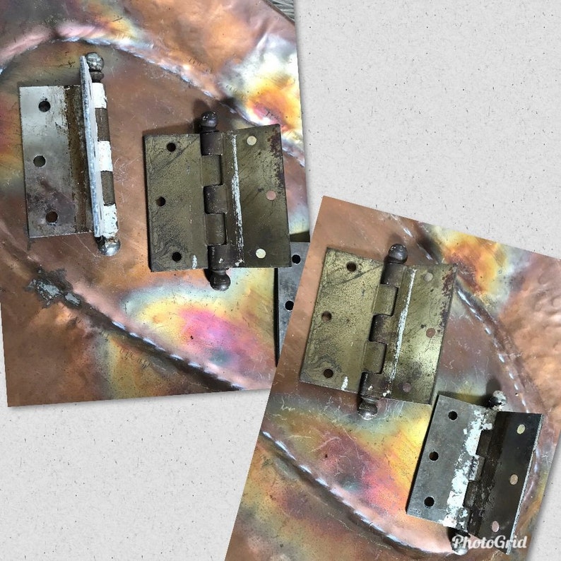 Old Hardware Vintage Hinges Industrial Decor Door Hardware Vintage Supply Vintage Door Hinges DOOR HINGES Vintage Hardware Hinges.