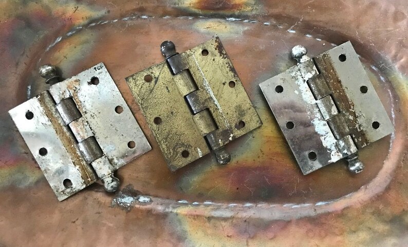 Old Hardware Vintage Hinges Industrial Decor Door Hardware Vintage Supply Vintage Door Hinges DOOR HINGES Vintage Hardware Hinges.