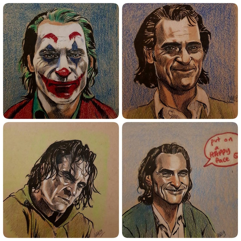 Joker/Arthur Fleck 4 drawings set | Etsy