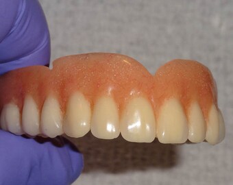FULL UPPER DENTURE..Real False Teeth