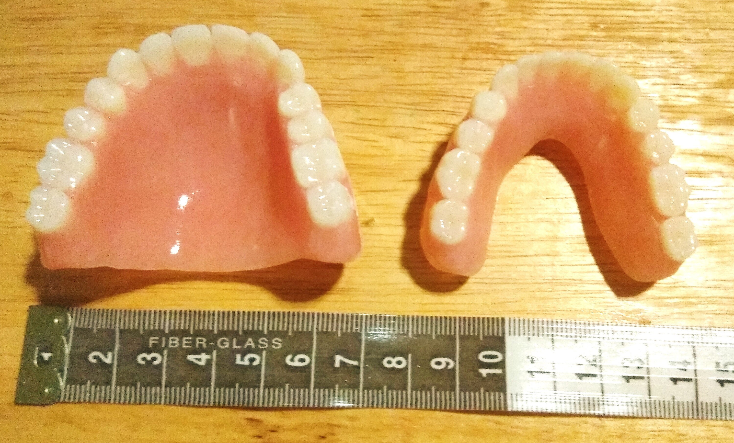 FULL DENTURES Upper and Lower false teeth set Etsy