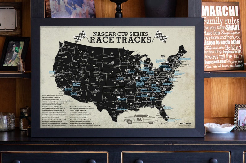 Speedways map