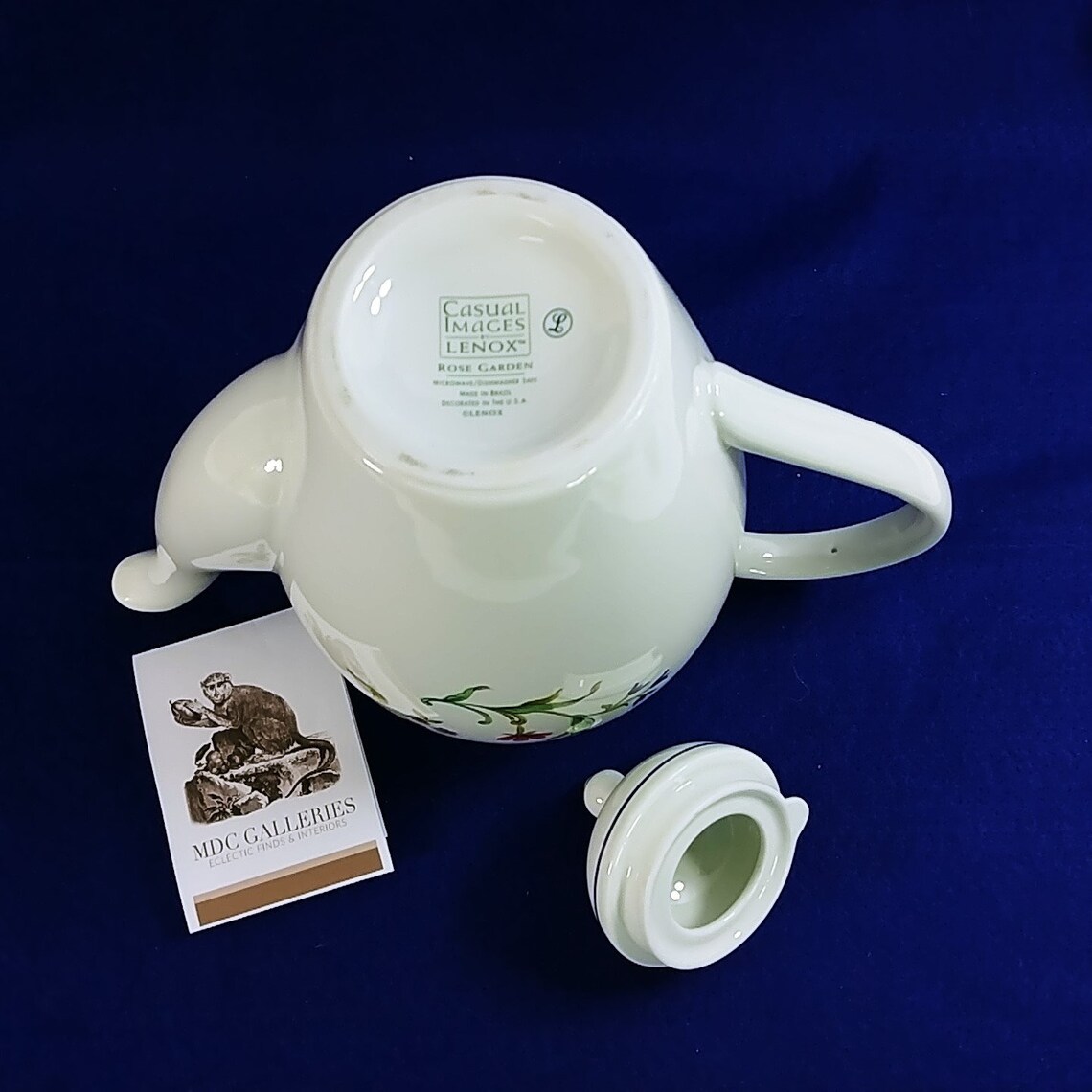 Lenox Coffee Pot With Lid Rose Garden Casual Images by Lenox Etsy