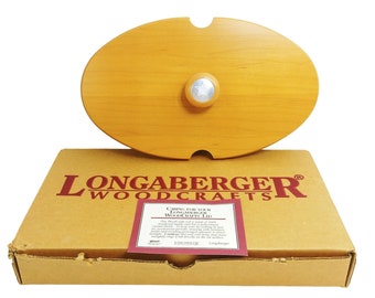 Longaberger Woodcrafts Lid For Century Basket Original Box 53635