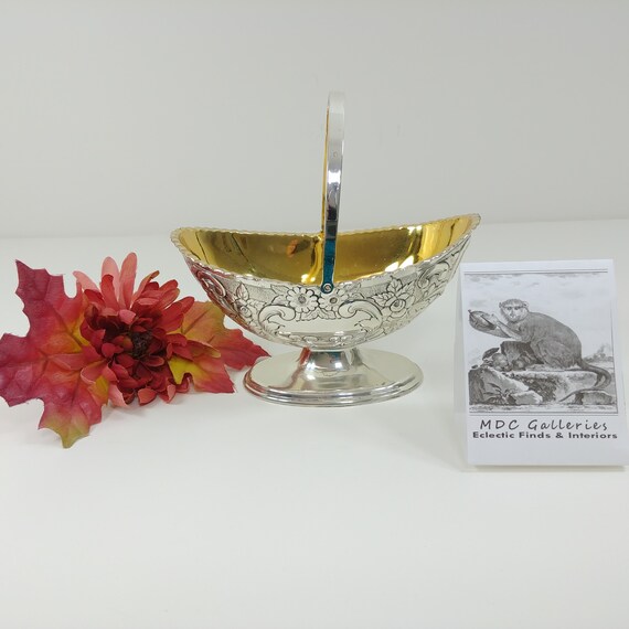 Corbell Co Silver Plated Oval Basket 4856g1295b Etsy