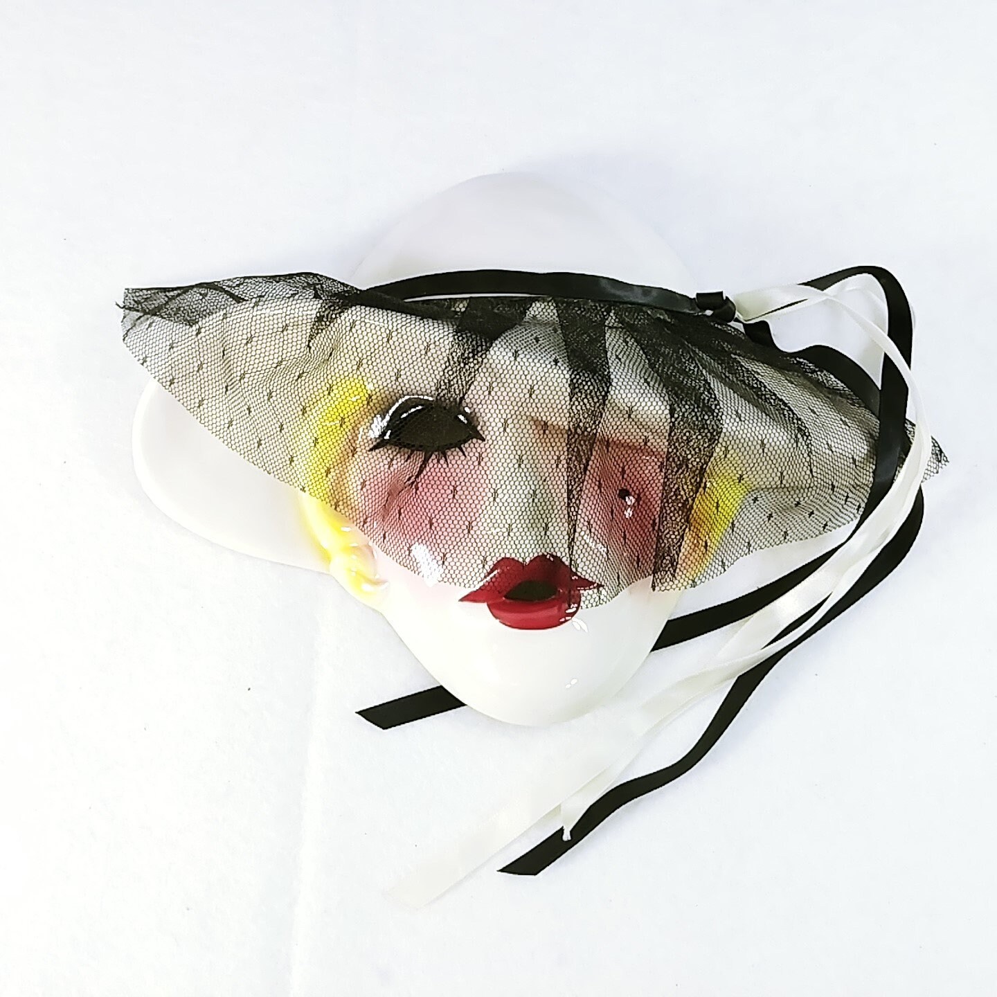 Porcelain Face Mask Female Wall Decor Artist Signed Limited Etsy