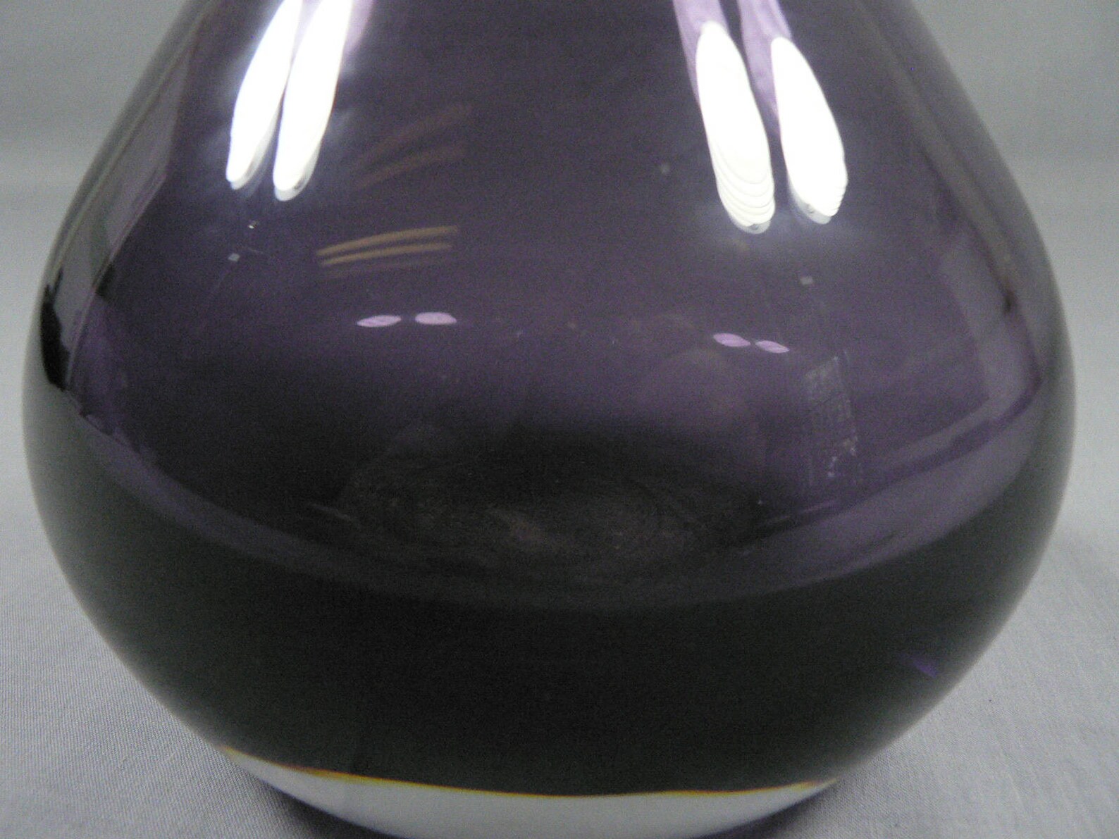 Purple Art Glass Crystal Vase made in Krosno Poland Original Etsy