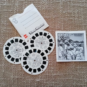 Vintage Gaf View-Master reels. 1977 The Bad News Bears in "Breaking Training" three reel set includes story booklet.